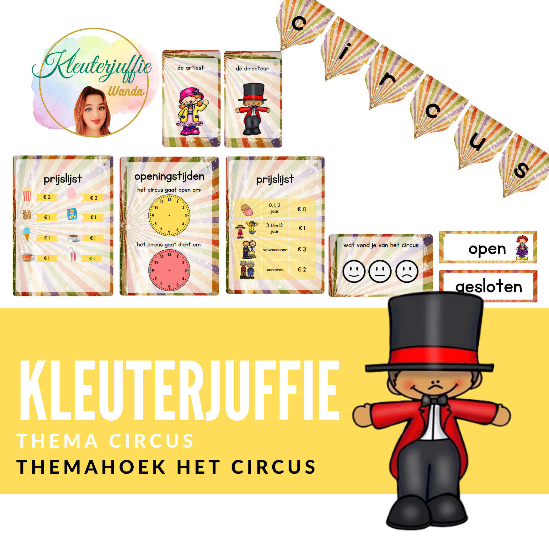 Thema circus, themahoek het circus