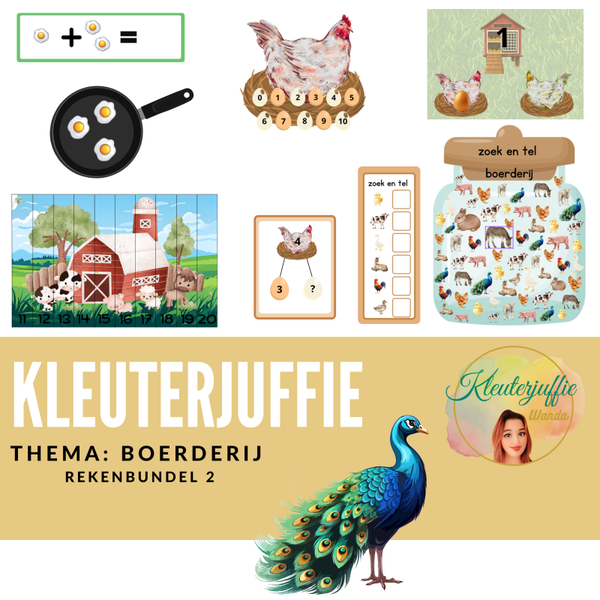 Thema boerderij, rekenbundel 2 boerderij