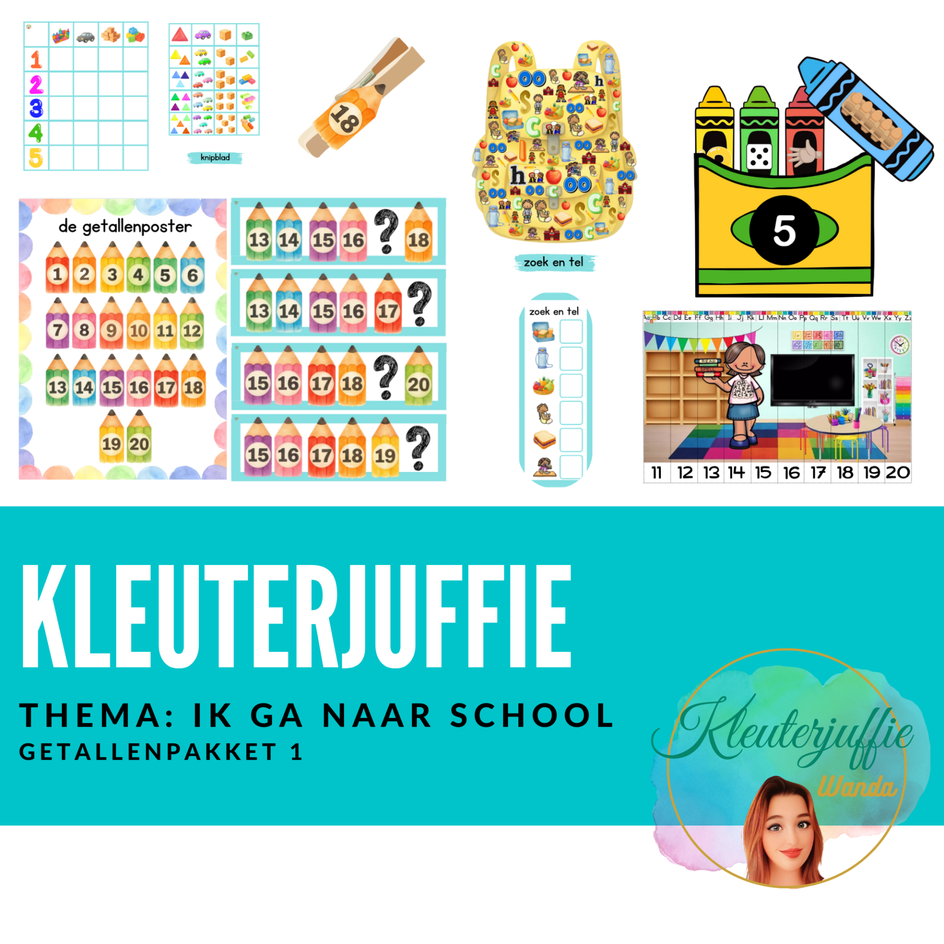 Thema school, getallenbundel 1