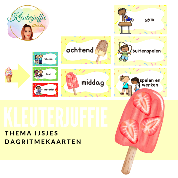 Dagritmekaartjes, ijsjesklas