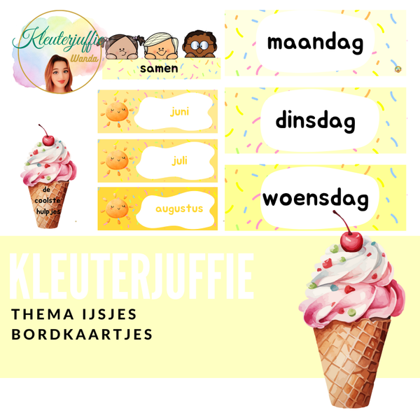 Bordkaartjes, ijsjesklas