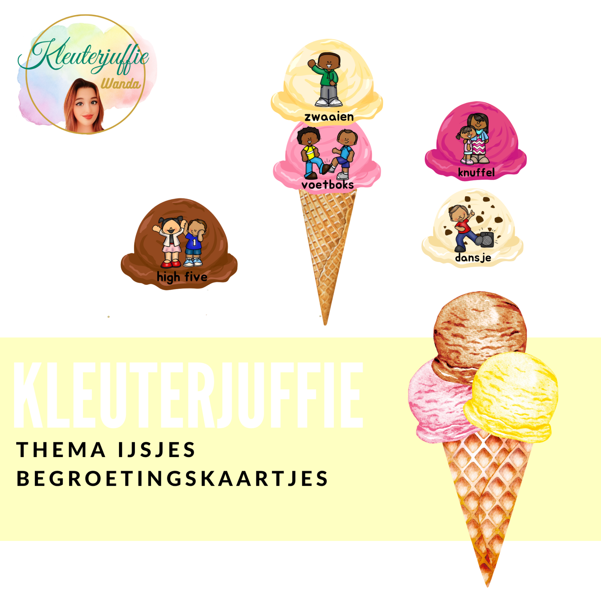 Begroetingskaartjes, ijsjesklas