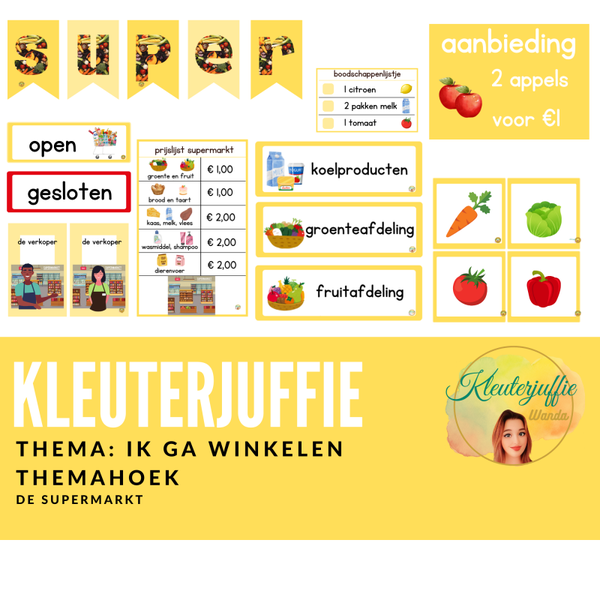 Thema winkelen, de supermarkt