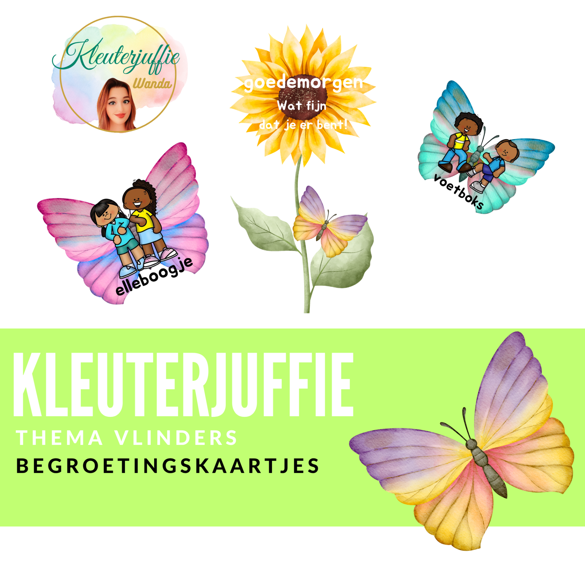 Begroetingskaartjes, vlinderklas