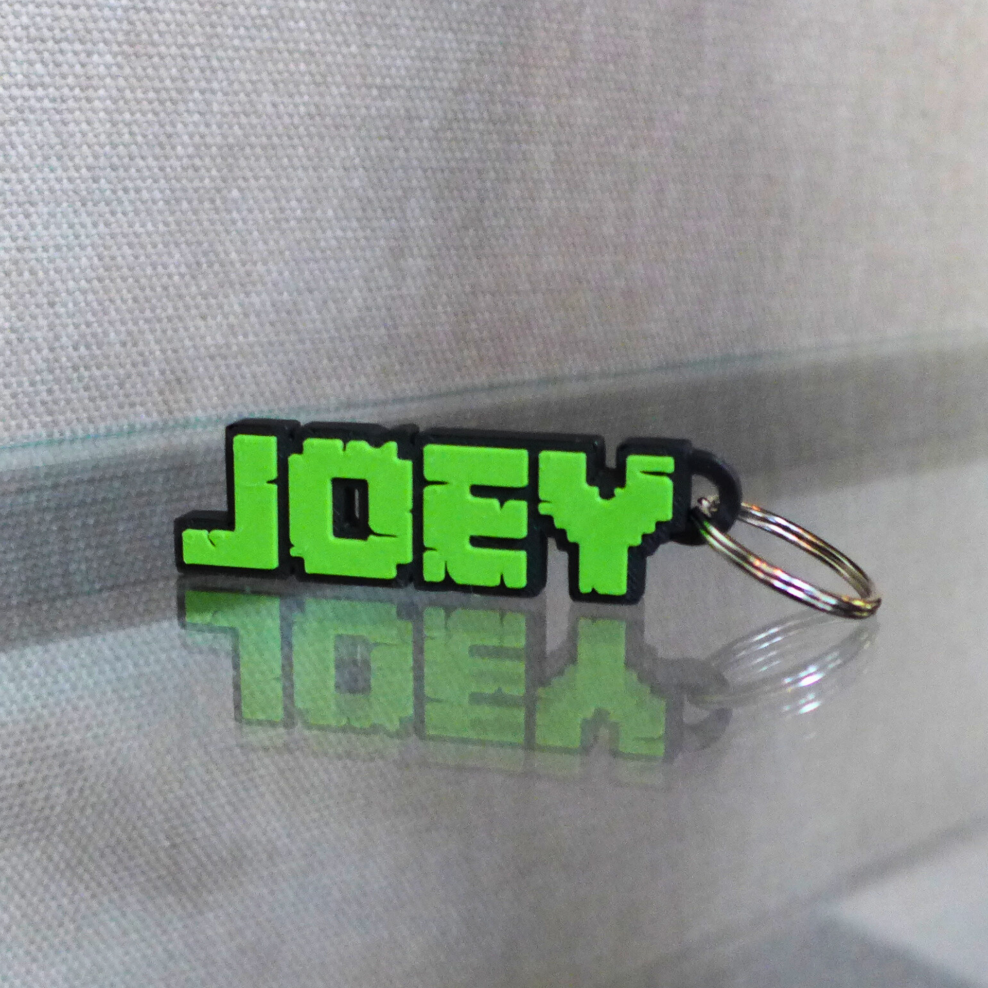 Sleutelhanger geïnspireerd door Minecraft