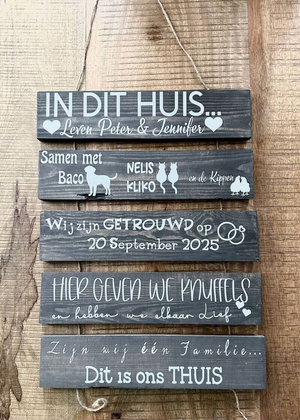 Luxe gepersonaliseerde tuinladders (Kopie)