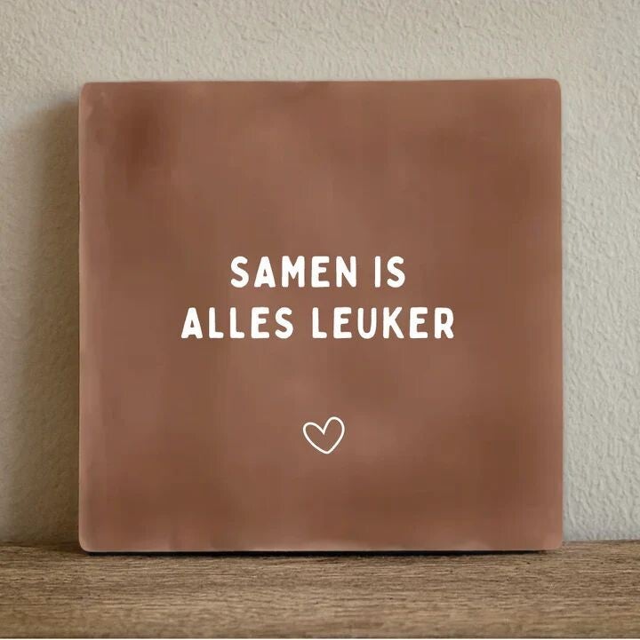Tegeltje ' Samen '
