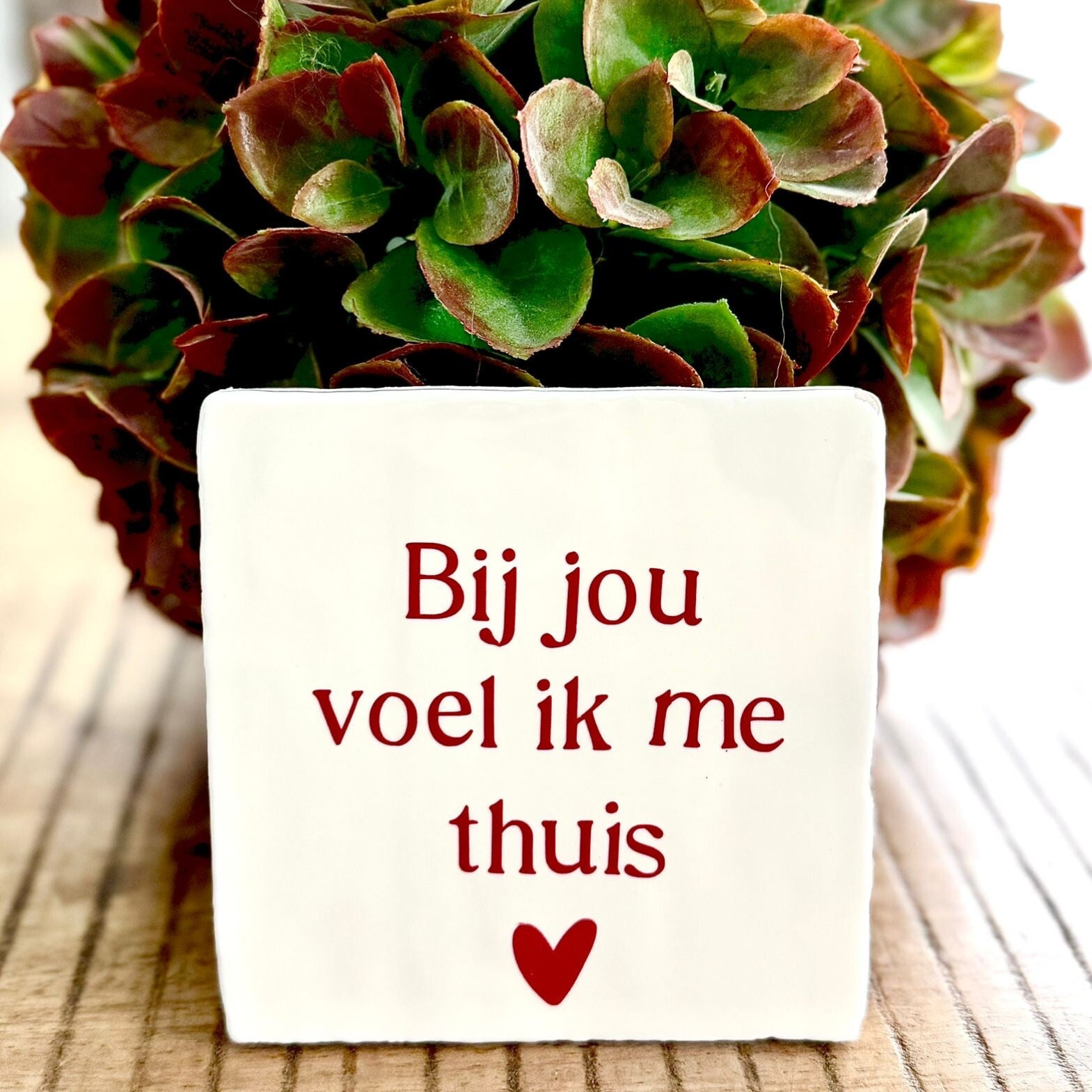 Voel ik mij thuis | Tegeltje