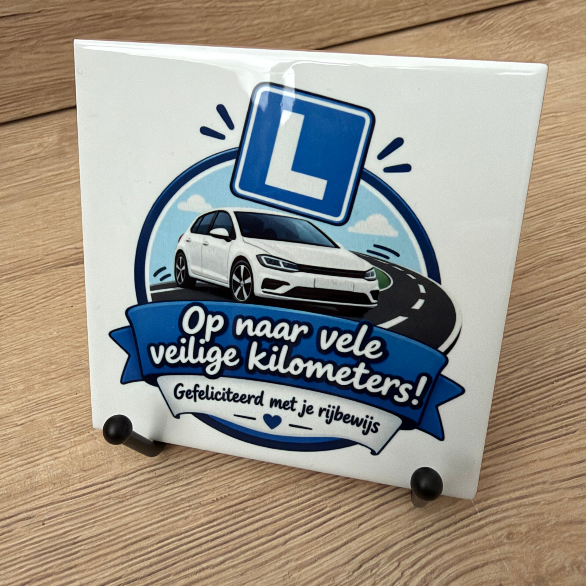 Rijbewijs Kilometers | Tegeltje