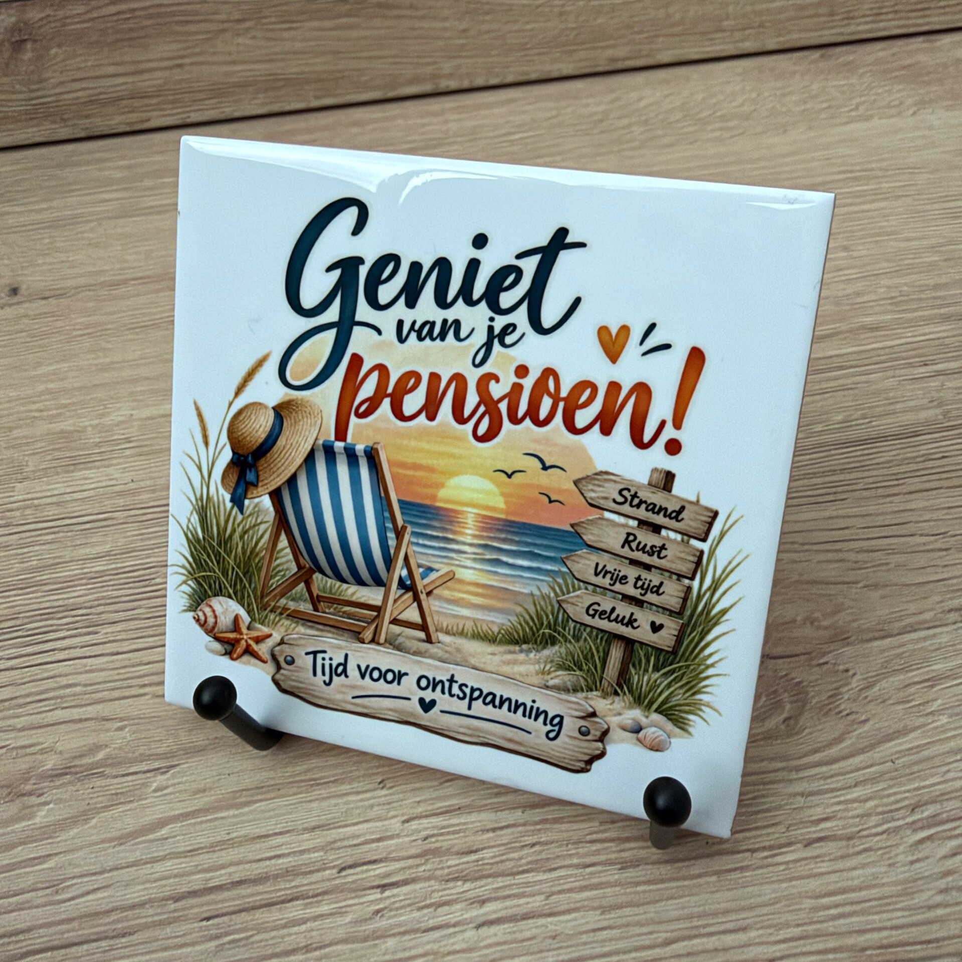 Pensioen strand | Tegeltje