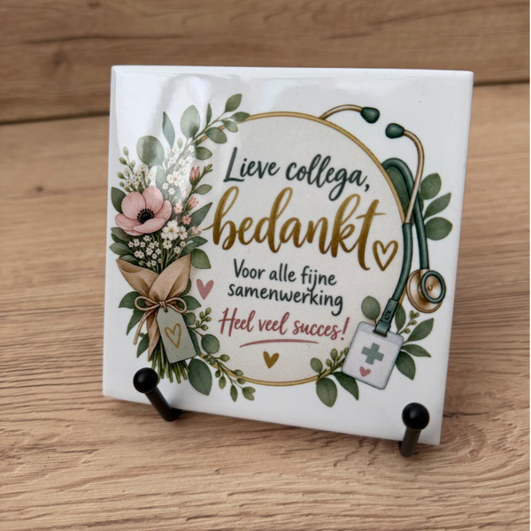 Bedankt Collega | Tegeltje