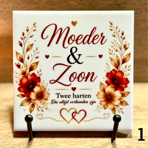Tegeltje | Moeder & zoon