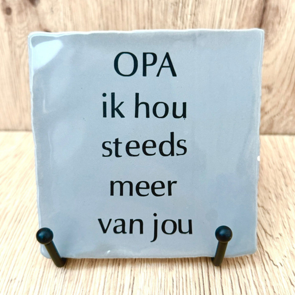 Opa | Tegeltje