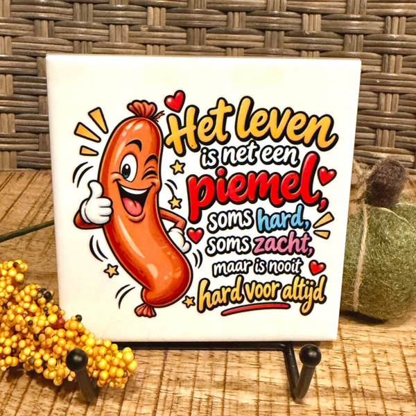 Het leven | Tegeltje