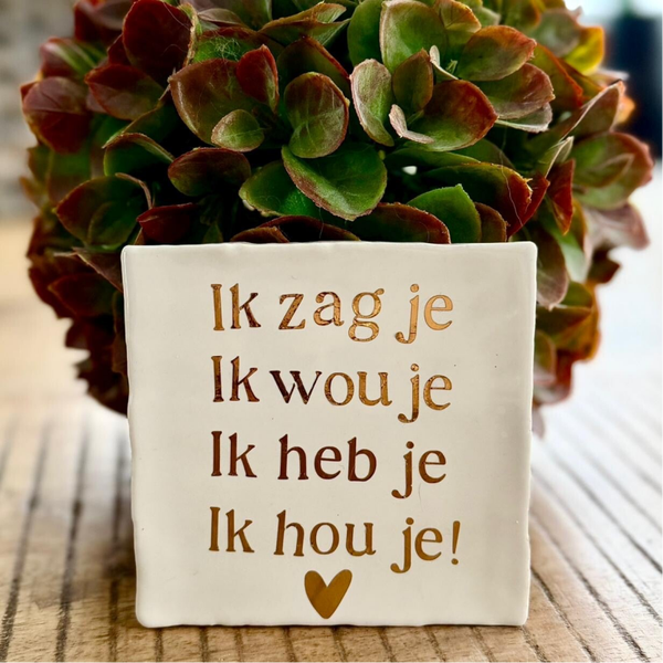 Ik ... je | Tegeltje