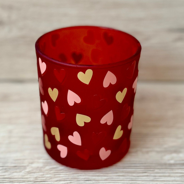 Waxine lichtje hartjes