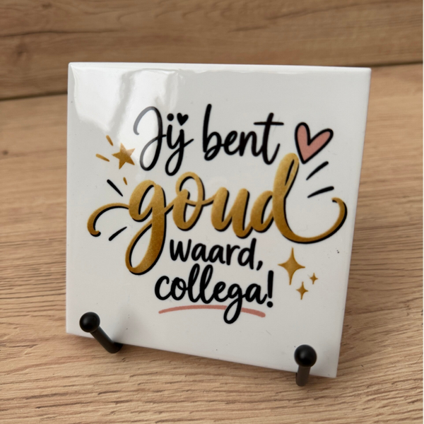 Goud waard | tegeltje