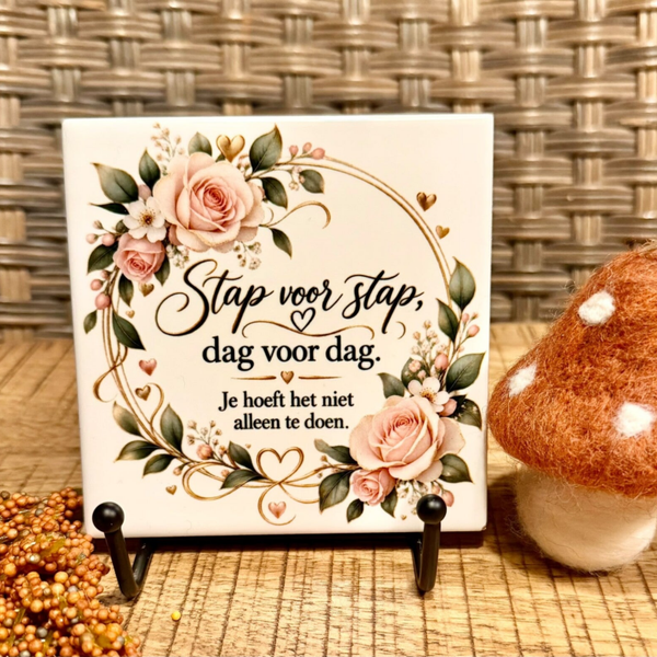 Stap voor stap | Tegeltje