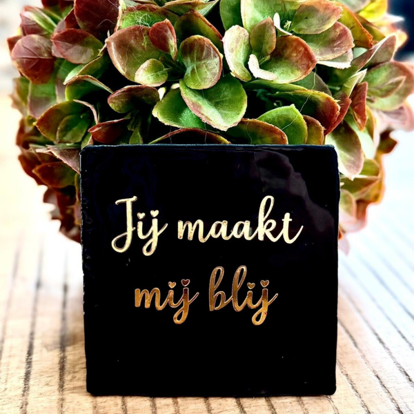 Jij maakt mij blij | Tegeltje