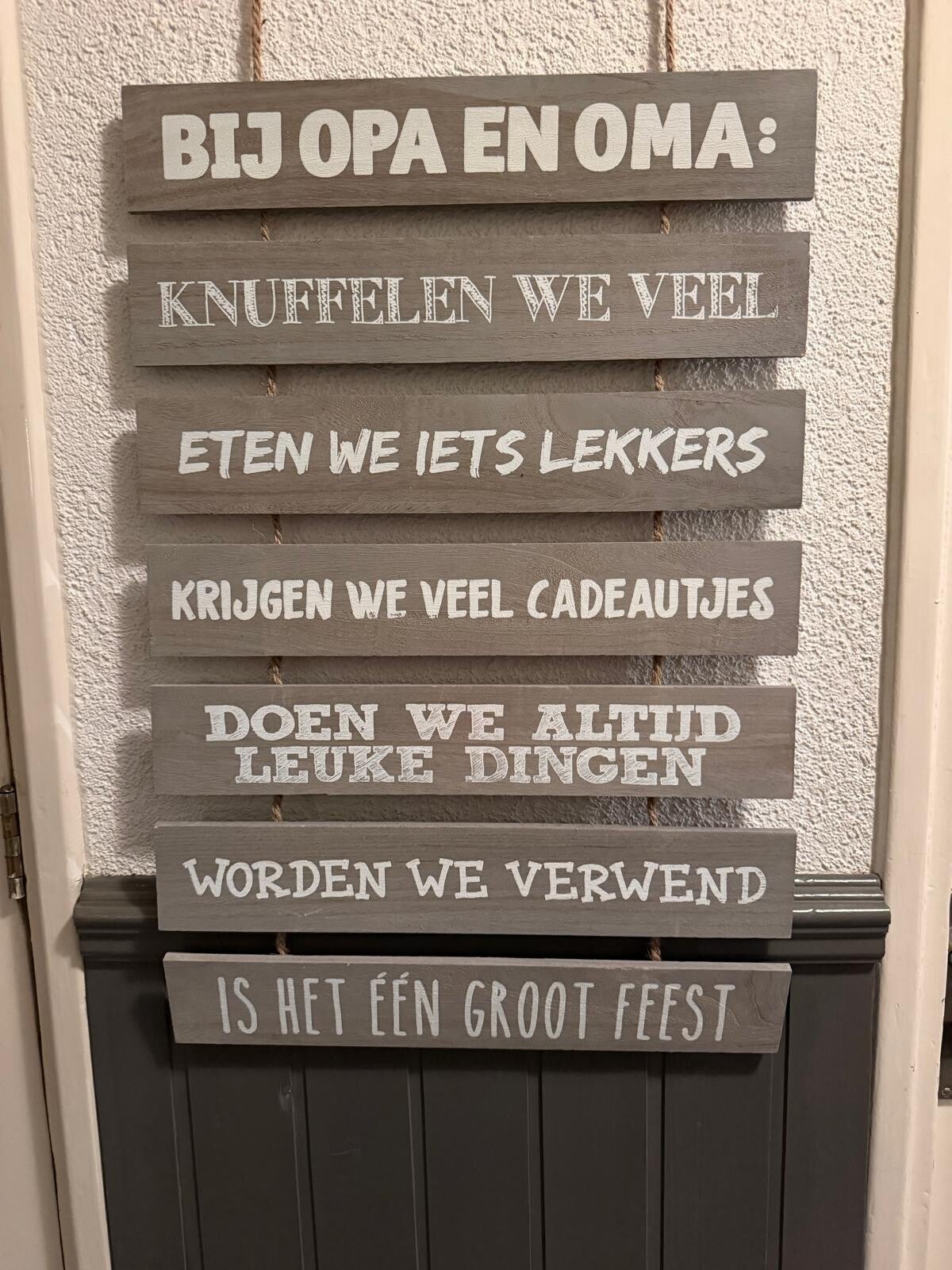 Tuinladder| Bij opa en oma
