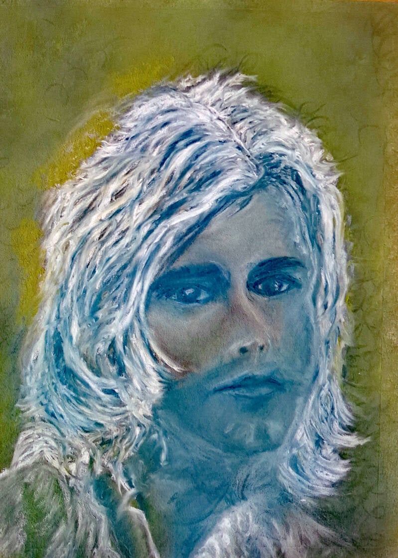 Club 27 in green Kurt Cobain