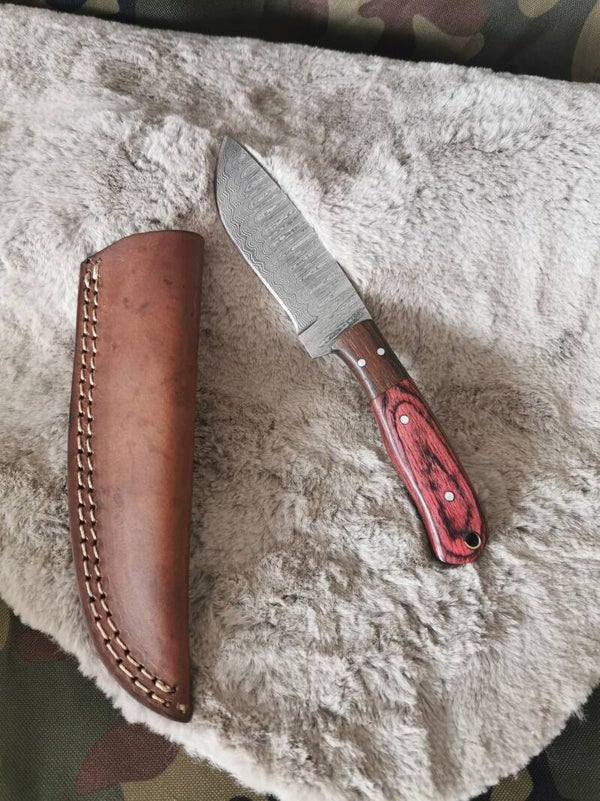 Messer Damastmesser/Outdoor/Ausrüstung/ Damast/Damastmesser/Outdoormesser(121)Bushcraftmesser/Fulltangmesser/Camping/Outdoor Nr.121