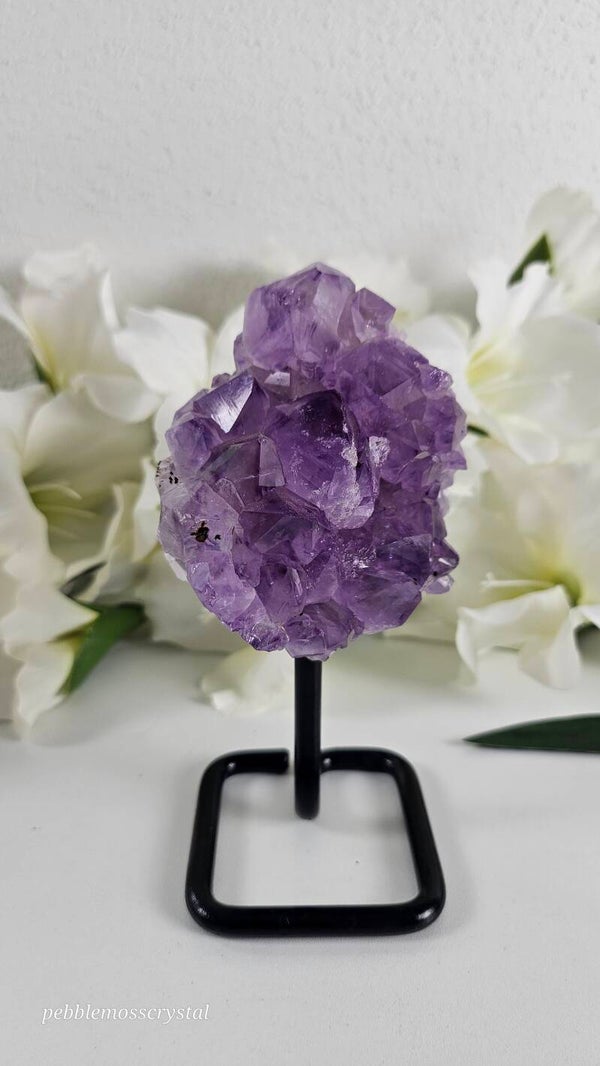 Amethyst Cluster auf Ständer (ZM)