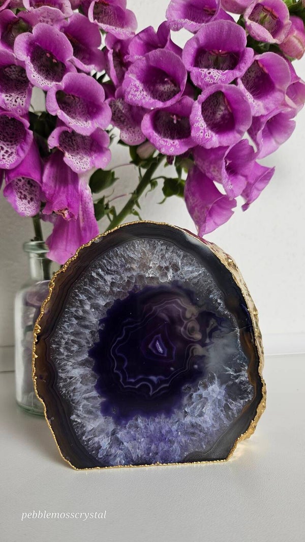 gefärbte Achat Scheibe TDB