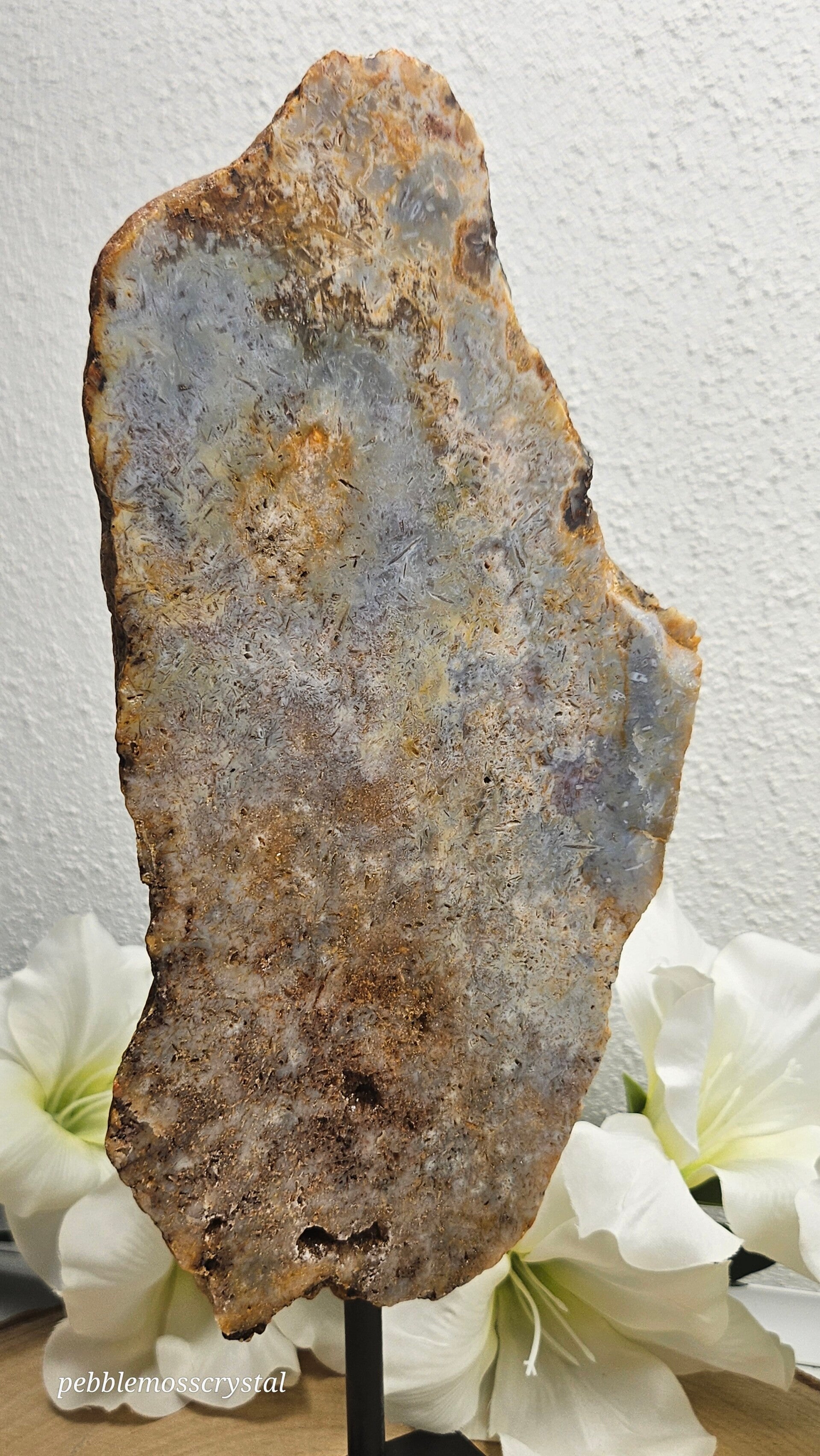 B Ware Pink Amethyst Scheibe / Slab JU