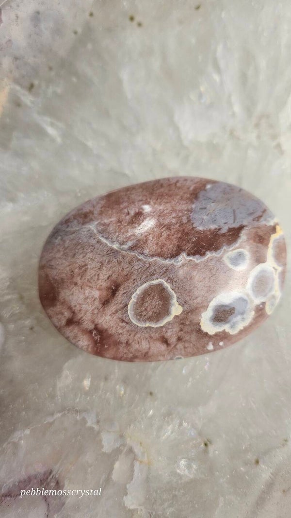 Pink Amethyst Blumenachat Handstein