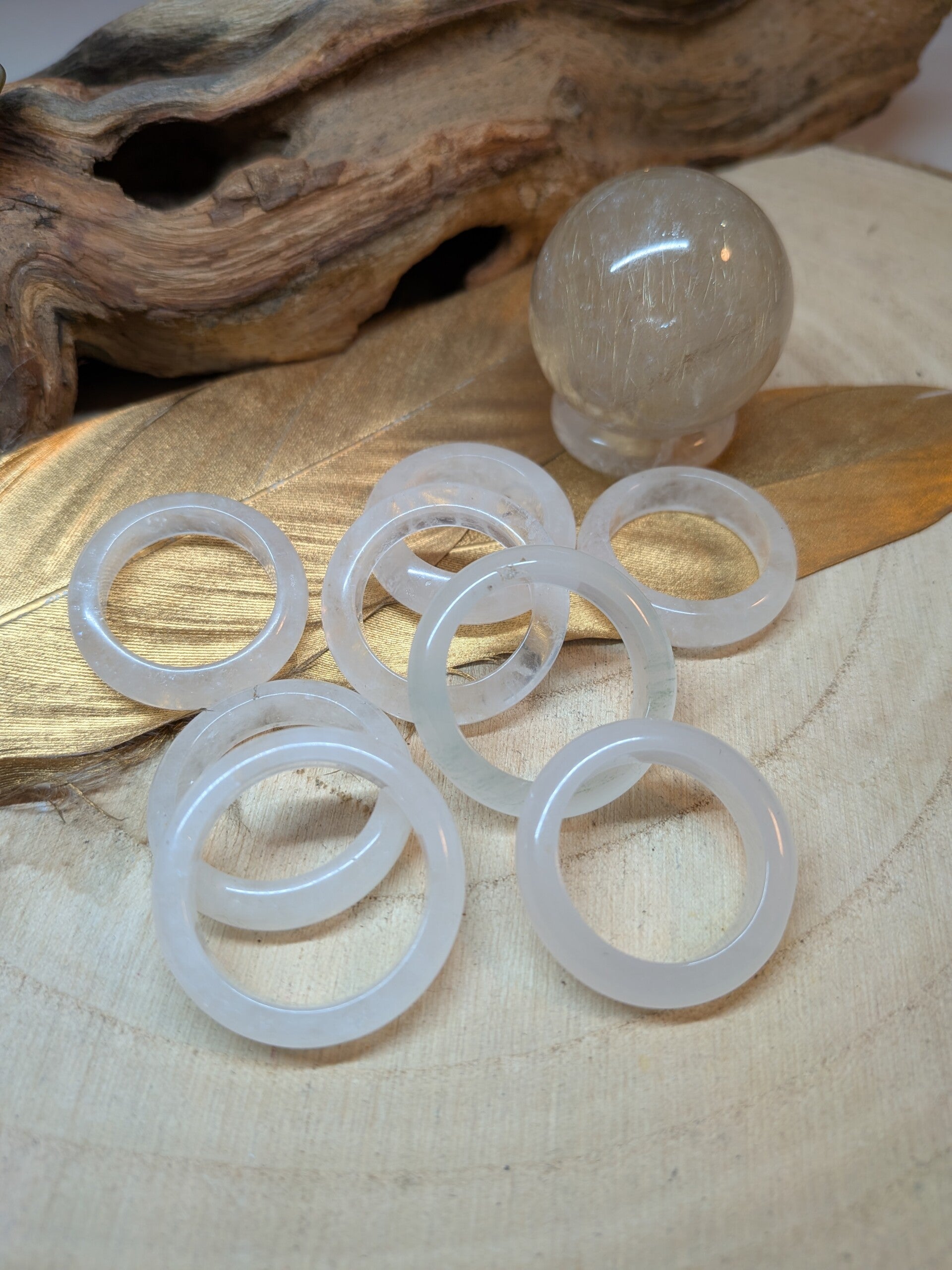 Kugelhalter Bergkristall Ring