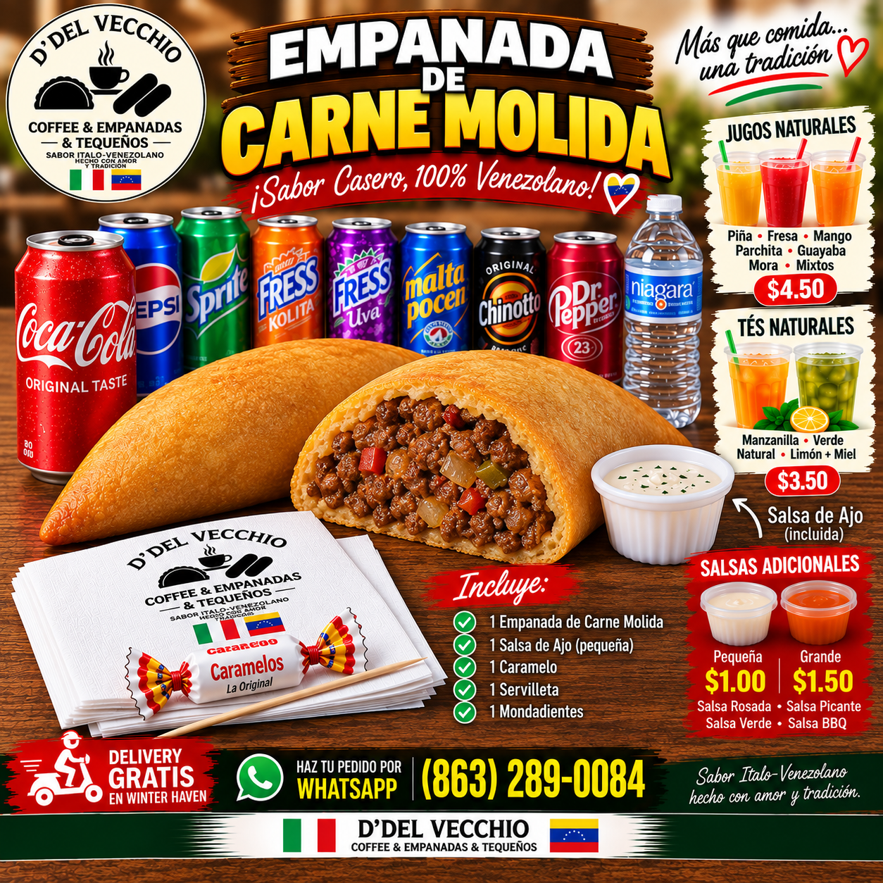 Empanadas Venezolanas de Carne Molida