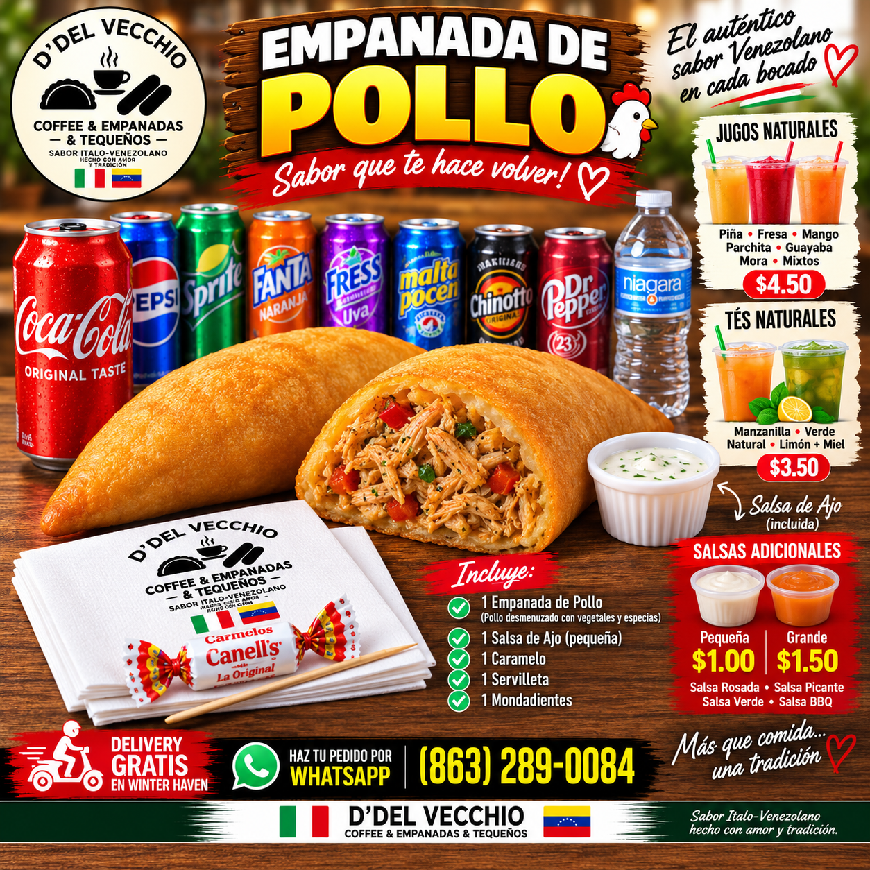 Empanadas Venezolanas de Pollo