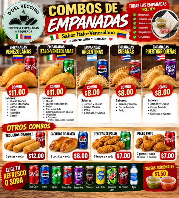 Combos # 1 Empanadas Venezolanas