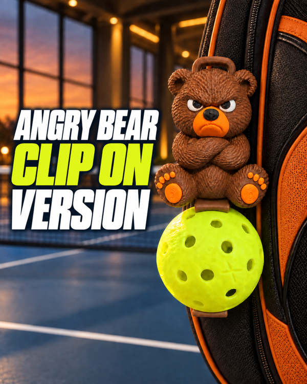 Angry Bear Pickleball Holder Clip On Version