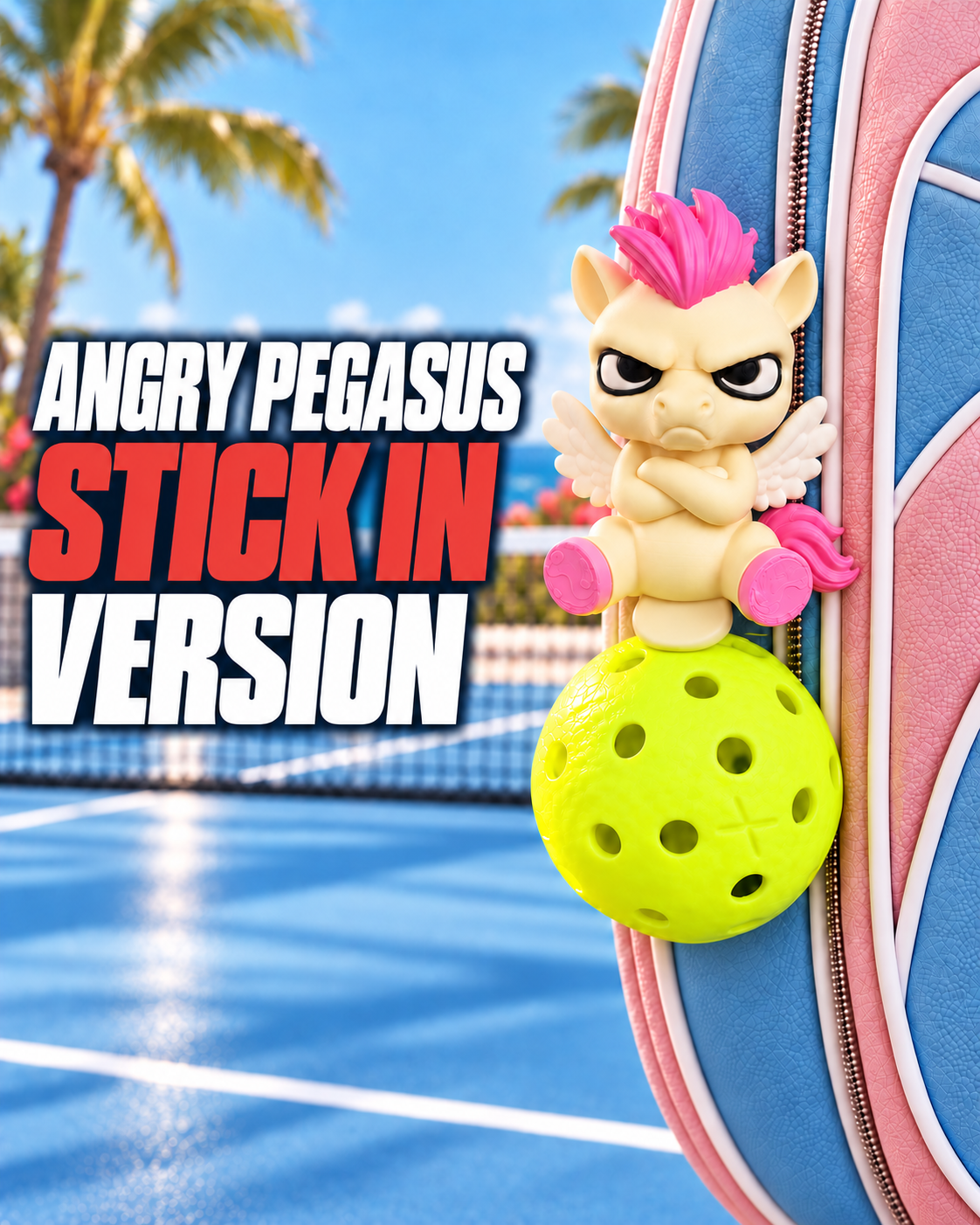 Angry Pegasus Pickleball Holder Stick In Version