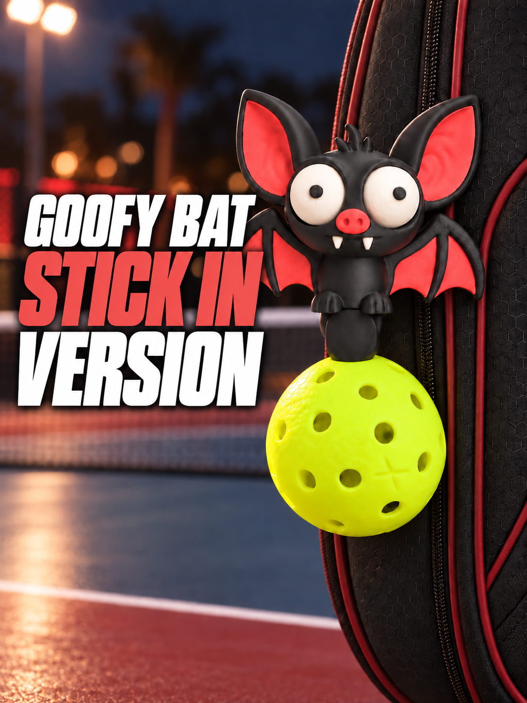 Goofy Bat Pickleball Holder Stick In Version