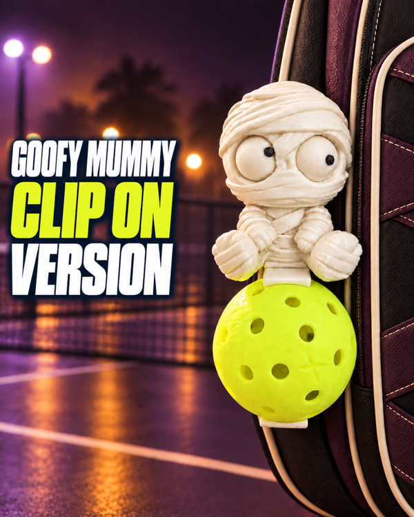 Goofy Mummy Pickleball Holder Clip On Version