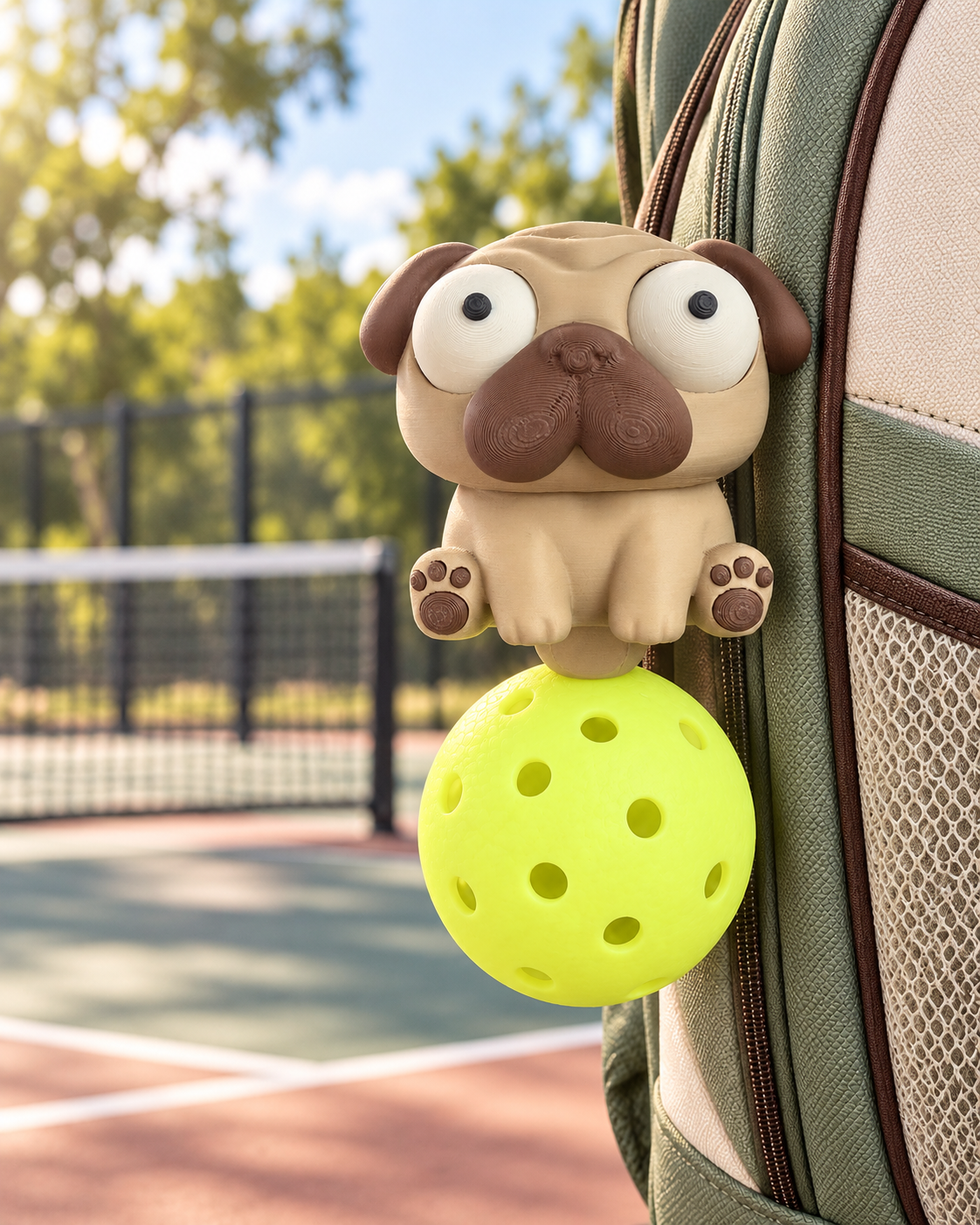 Goofy Puggy Pickleball Holder