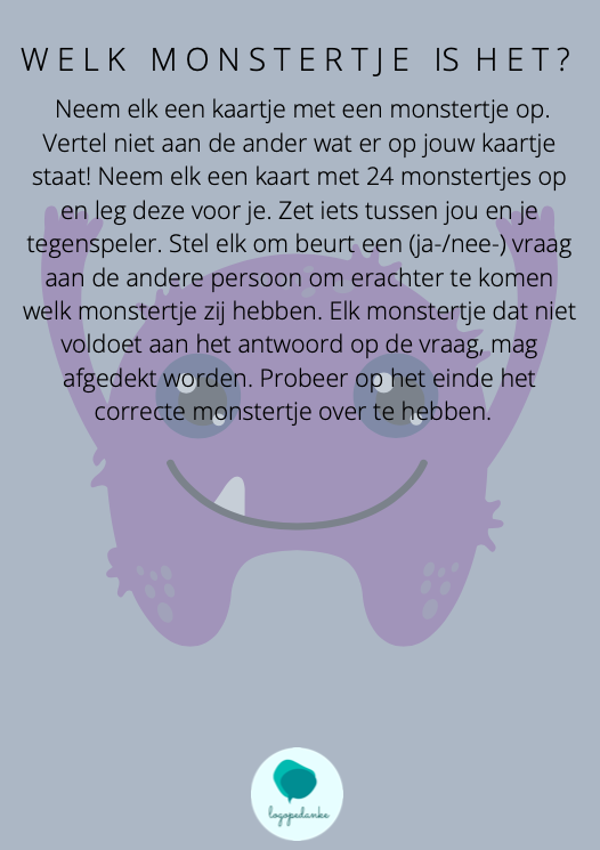 Welk monstertje is het?