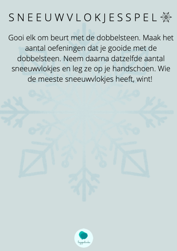 Sneeuwvlokjesspel
