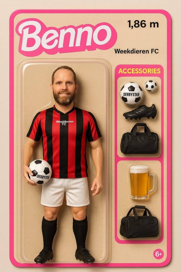 Weekdieren F.C. Spelers Actiefiguren