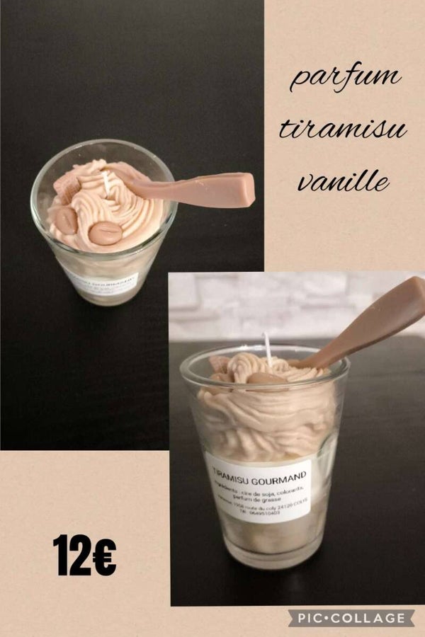 Bougies Artisanales. Tiramisu