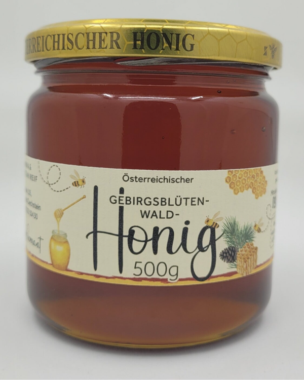 Gebirgs - Blüten- mit Waldhonig 500g