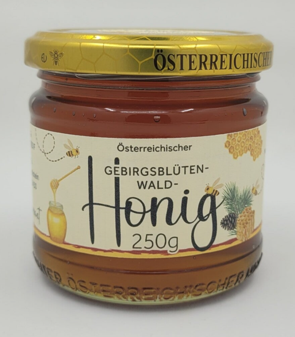 Gebirgs - Blüten- mit Waldhonig 250g