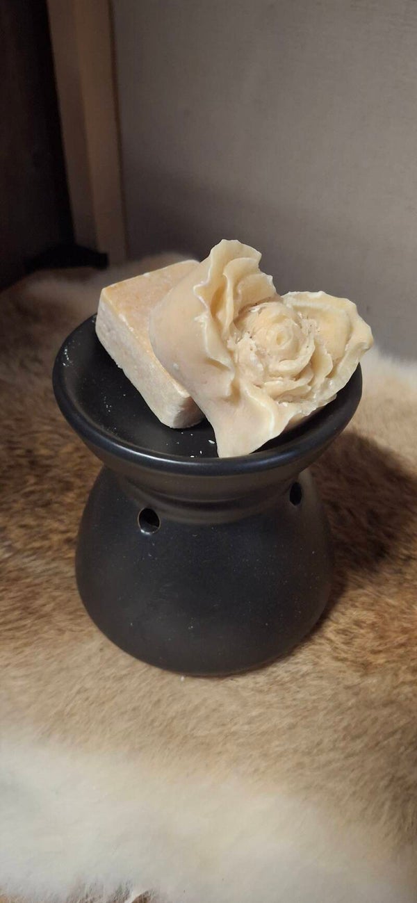 Amber brander met amber roosje en blokje