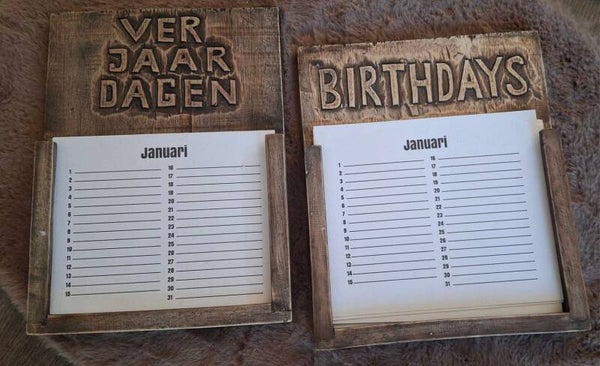 Verjaardags kalenders