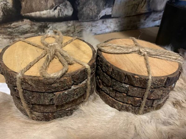 Boomstam onderzetters