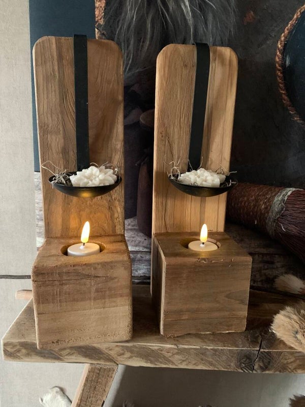 Houten geurbrander compleet zoals op foto