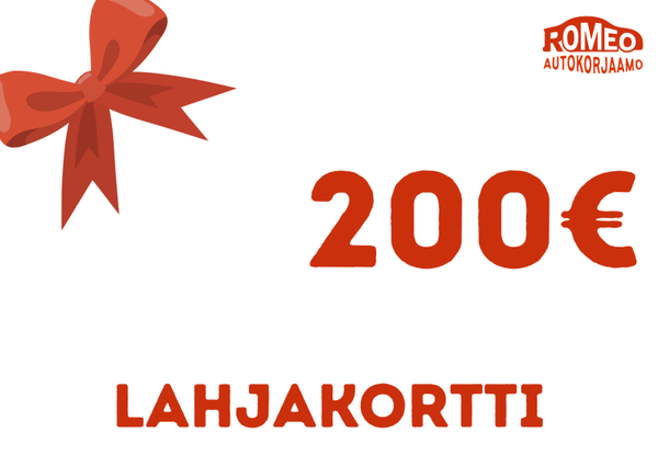 Lahjakortti 200€